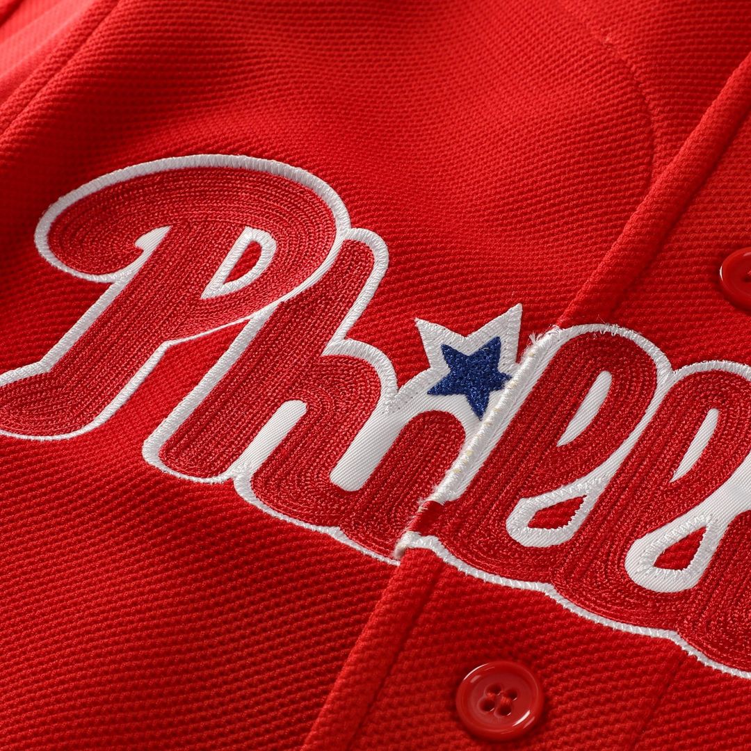 Philadelphia Phillies Ryan Howard Mitchell & Ness Red Cooperstown Collection Batting Practice Jersey