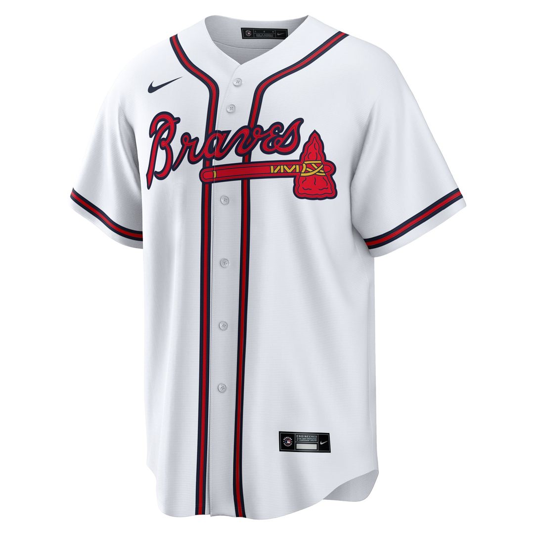 Atlanta Braves Nike White #1 Dad Home Replica Jersey