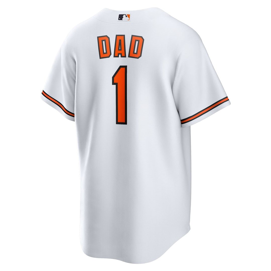 Baltimore Orioles Nike White #1 Dad Home Replica Jersey