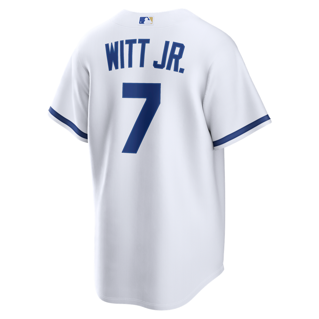 Kansas City Royals Bobby Witt Jr. Nike White Home Replica Jersey