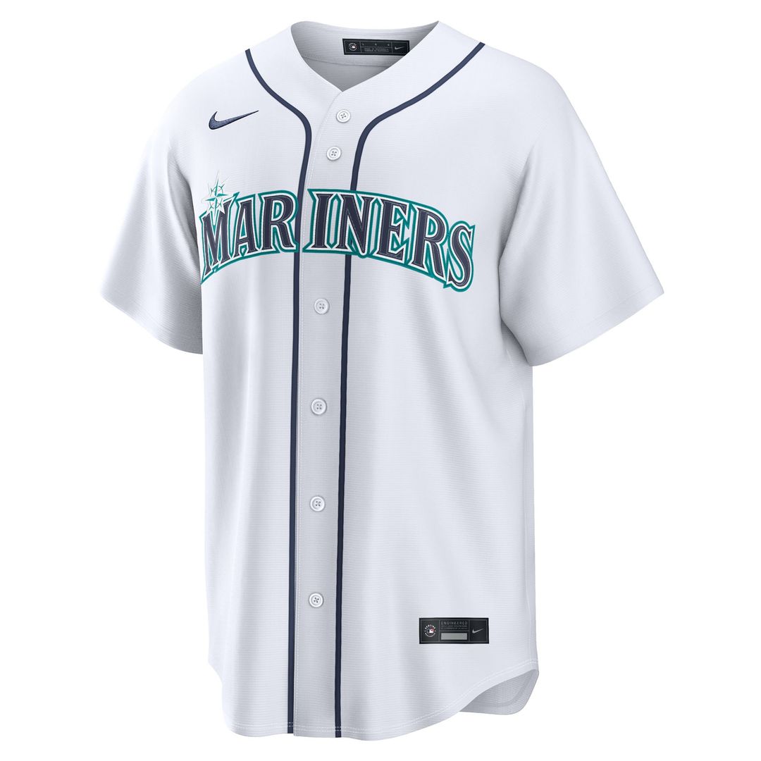 Seattle Mariners Cole Young Nike White Home Replica Jersey