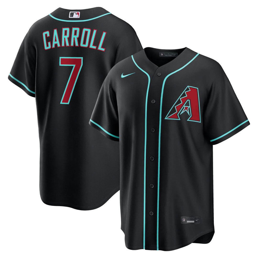 Arizona Diamondbacks Corbin Carroll Nike Crimson Alternate 2 Replica Jersey
