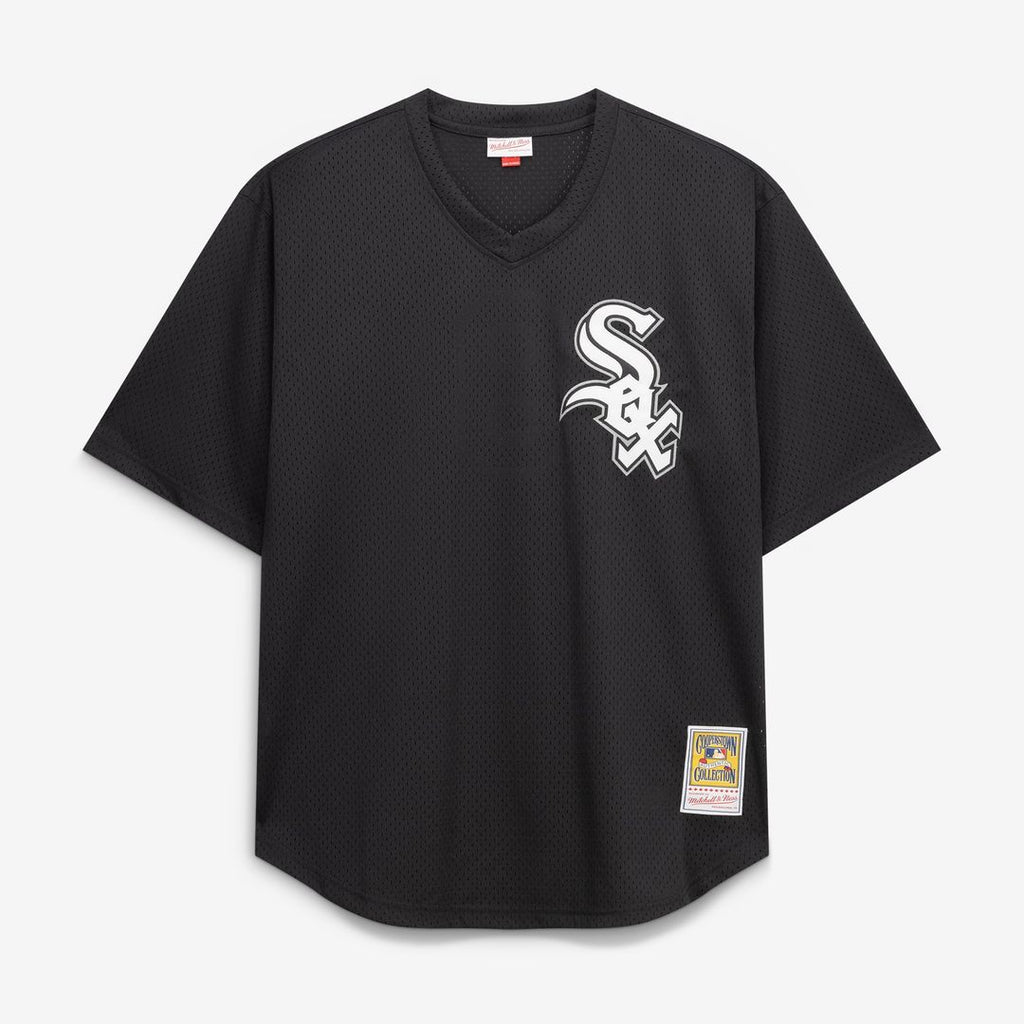 Chicago White Sox Bo Jackson Mitchell & Ness Black Cooperstown Collection Big & Tall Mesh Batting Practice Jersey
