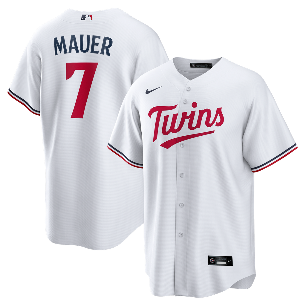 Minnesota Twins Joe Mauer Nike White Home Retired Player Replica Jersey