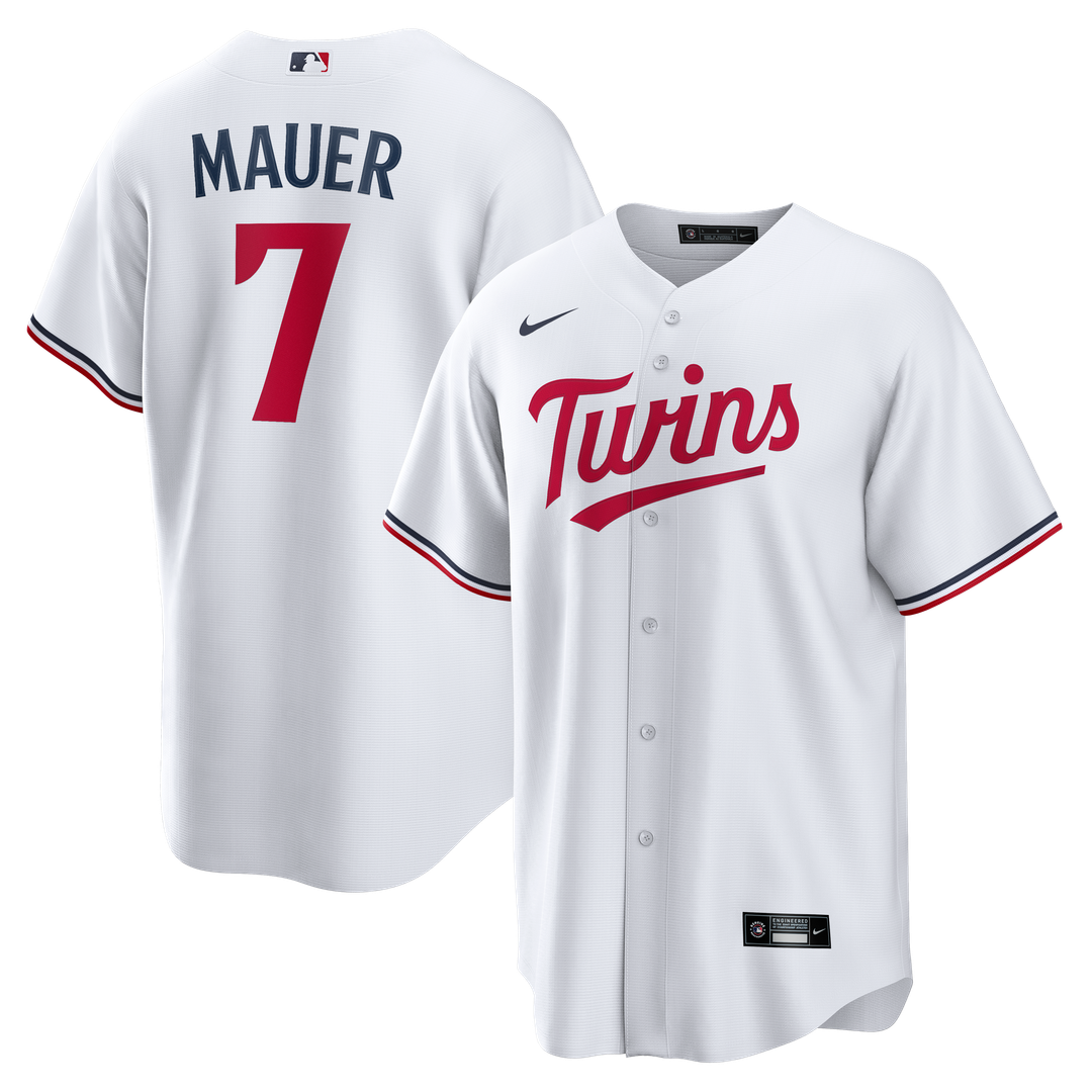 Minnesota Twins Joe Mauer Nike White Home Retired Player Replica Jersey