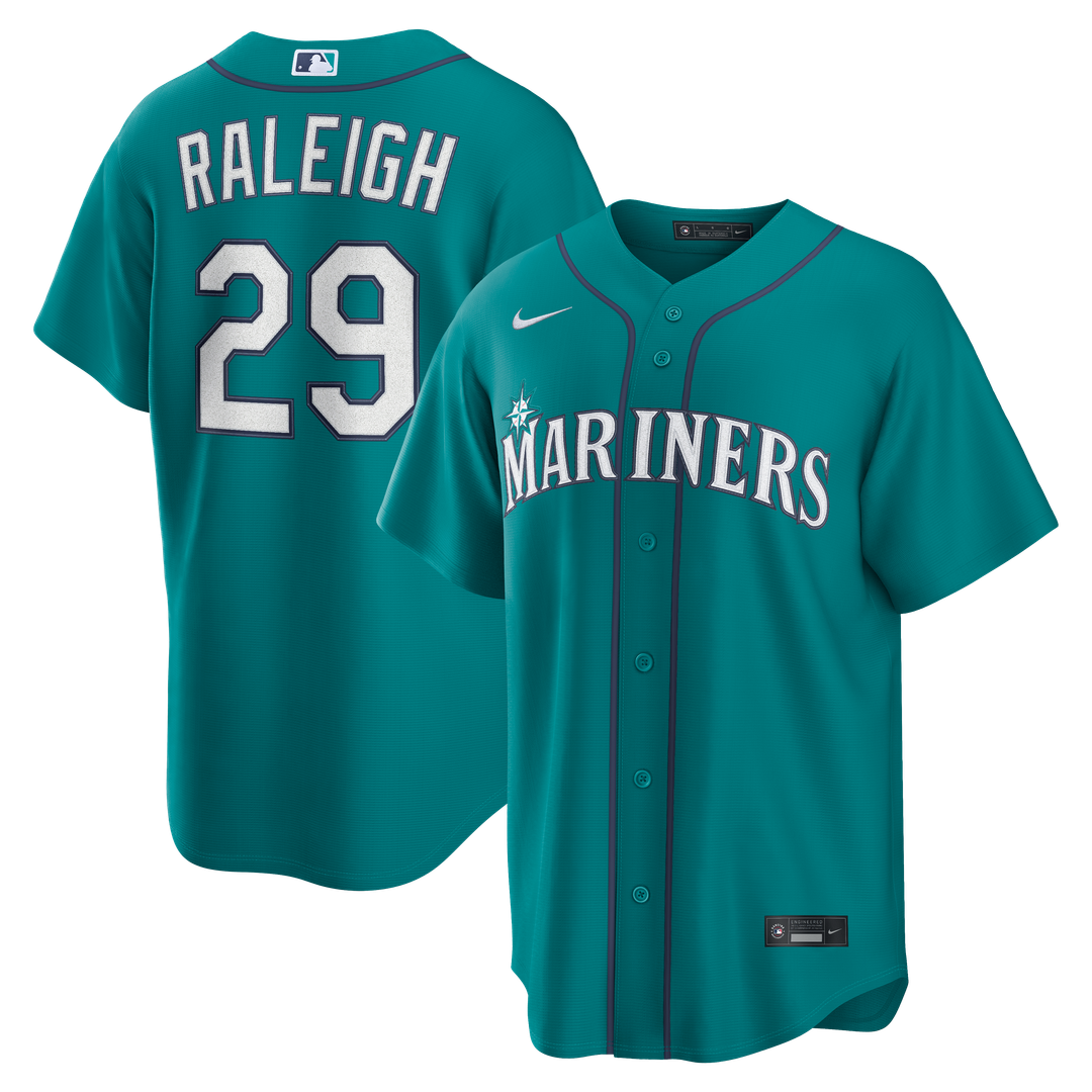 Seattle Mariners Cal Raleigh Nike Cream Alternate Replica Jersey