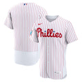 Philadelphia Phillies Nike White Home Sponsor Patch Authentic Jersey