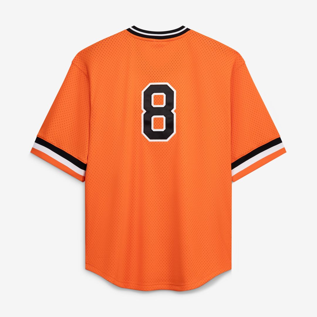 Baltimore Orioles Cal Ripken Jr. Profile Orange Big & Tall Cooperstown Collection Mesh Batting Practice Jersey