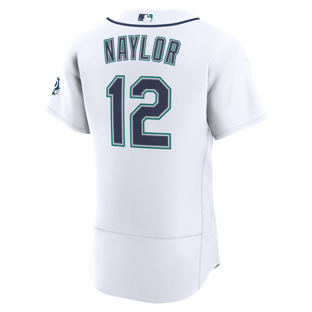 Seattle Mariners Josh Naylor Nike White Home 50th Season Authentic Jersey