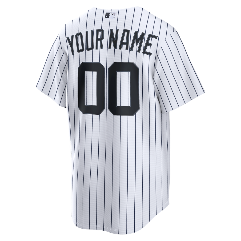 New York Yankees Nike White Home Replica Custom Jersey