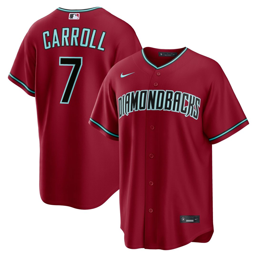 Arizona Diamondbacks Corbin Carroll Nike Gray Road Replica Jersey