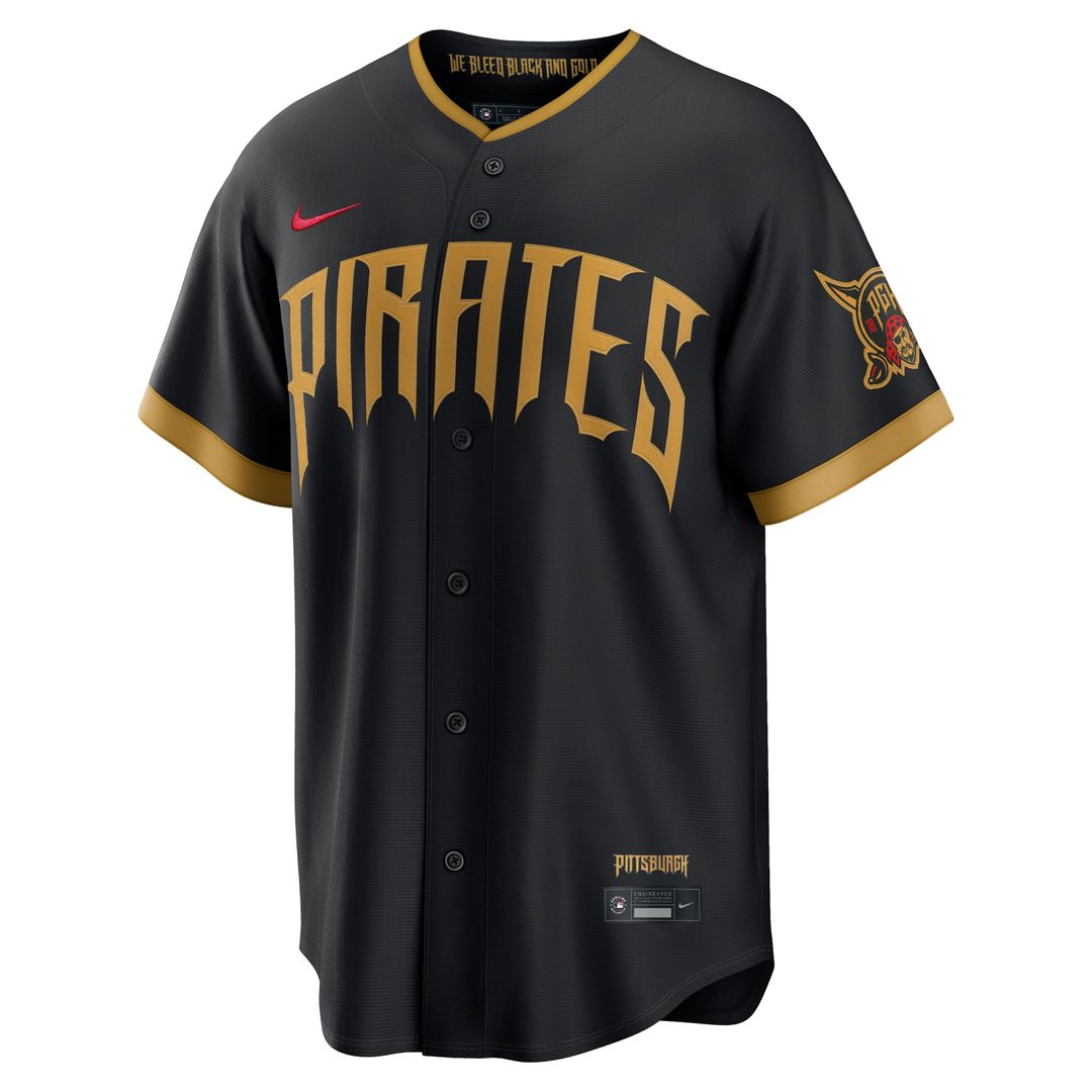 Pittsburgh Pirates Nike Black 2026 City Connect Stadium Jersey