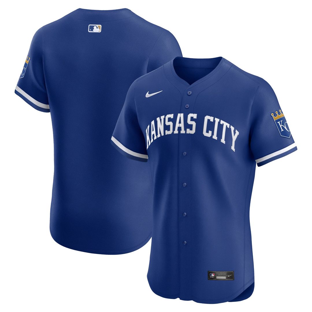 Kansas City Royals Nike White Home Elite Jersey