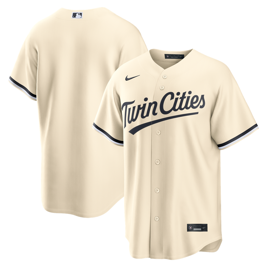 Minnesota Twins Nike Cream Alternate Replica Jersey