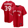 Toronto Blue Jays Trey Yesavage Nike Red Canada Day Replica Jersey