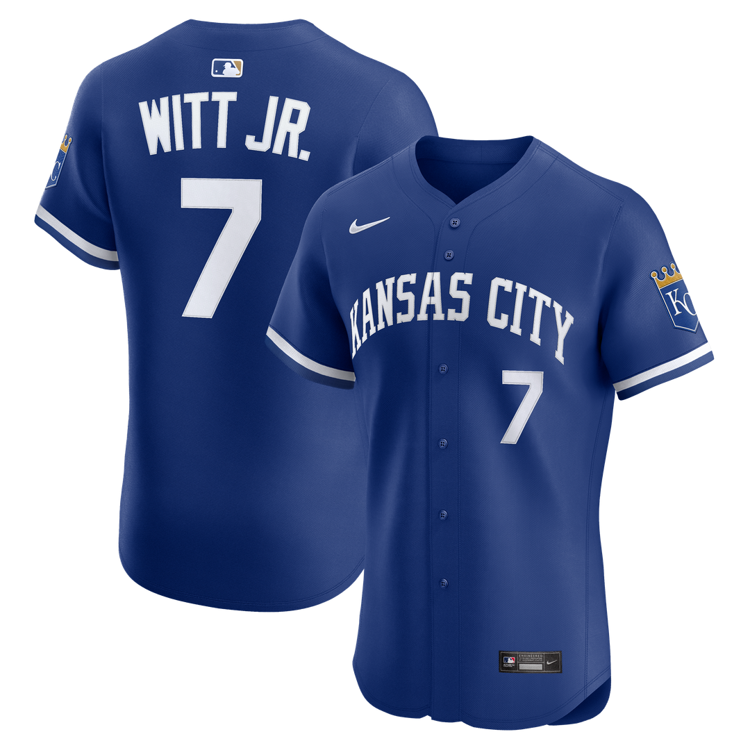 Kansas City Royals Bobby Witt Jr. Nike White Home Elite Player Jersey