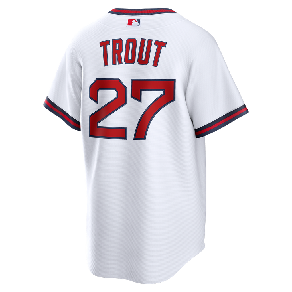 Los Angeles Angels Mike Trout Nike Gray Road Replica Jersey