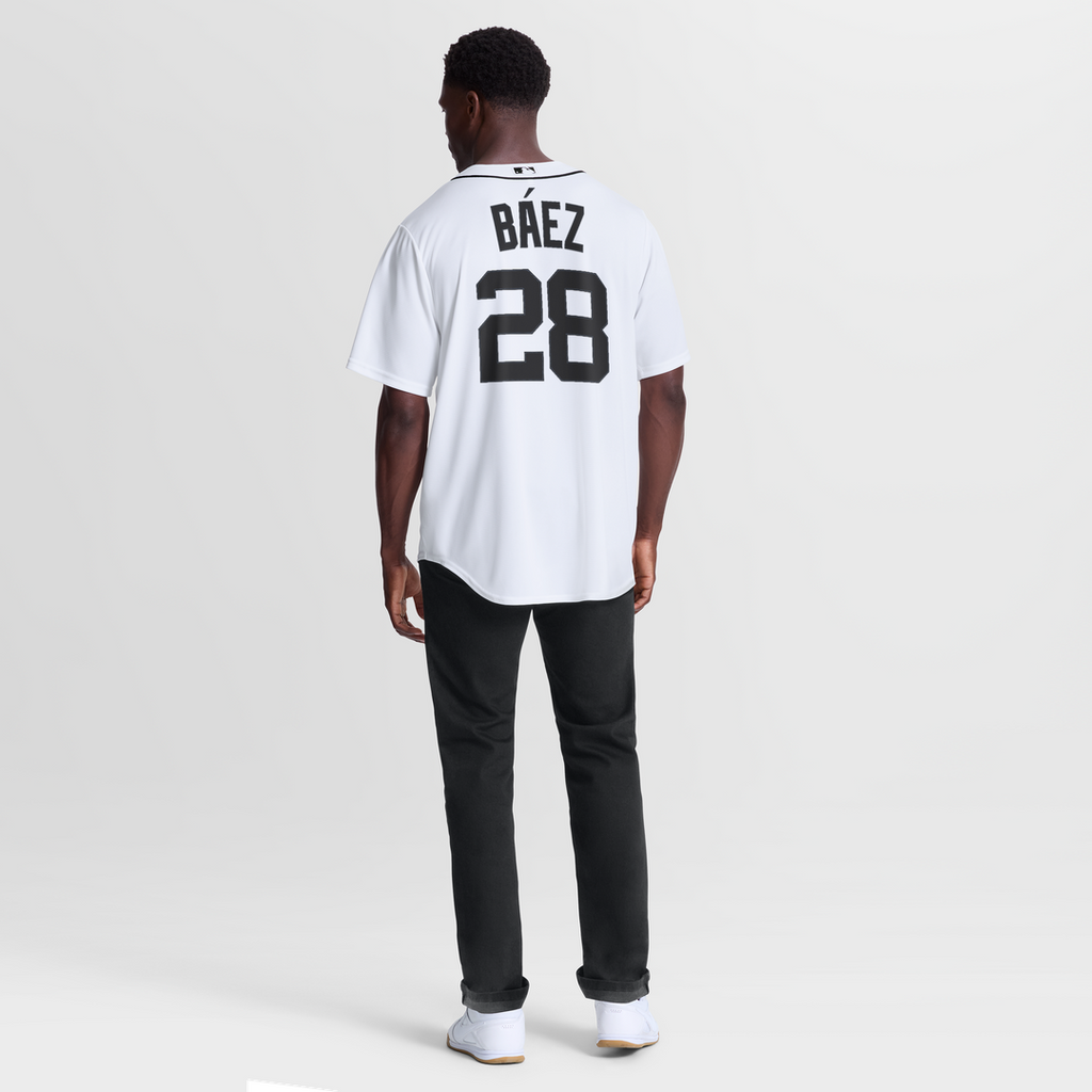 Detroit Tigers Javier Báez Nike White Home Replica Jersey