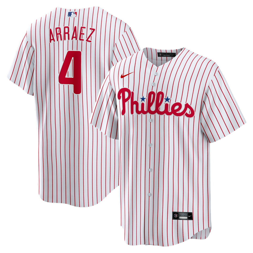 Philadelphia Phillies Luis Arraez Nike White Home Replica Jersey