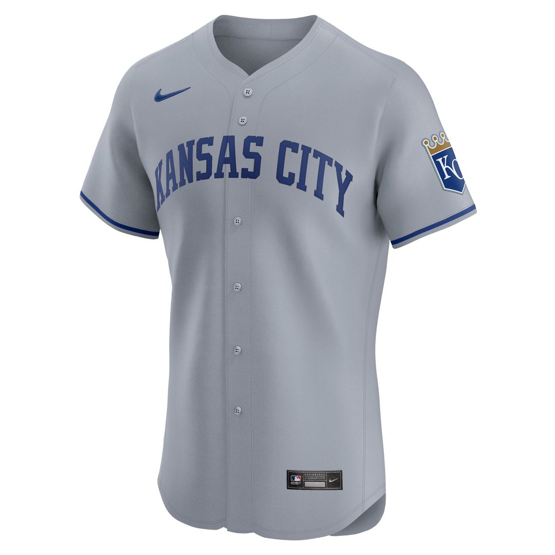 Kansas City Royals Nike White Home Elite Jersey