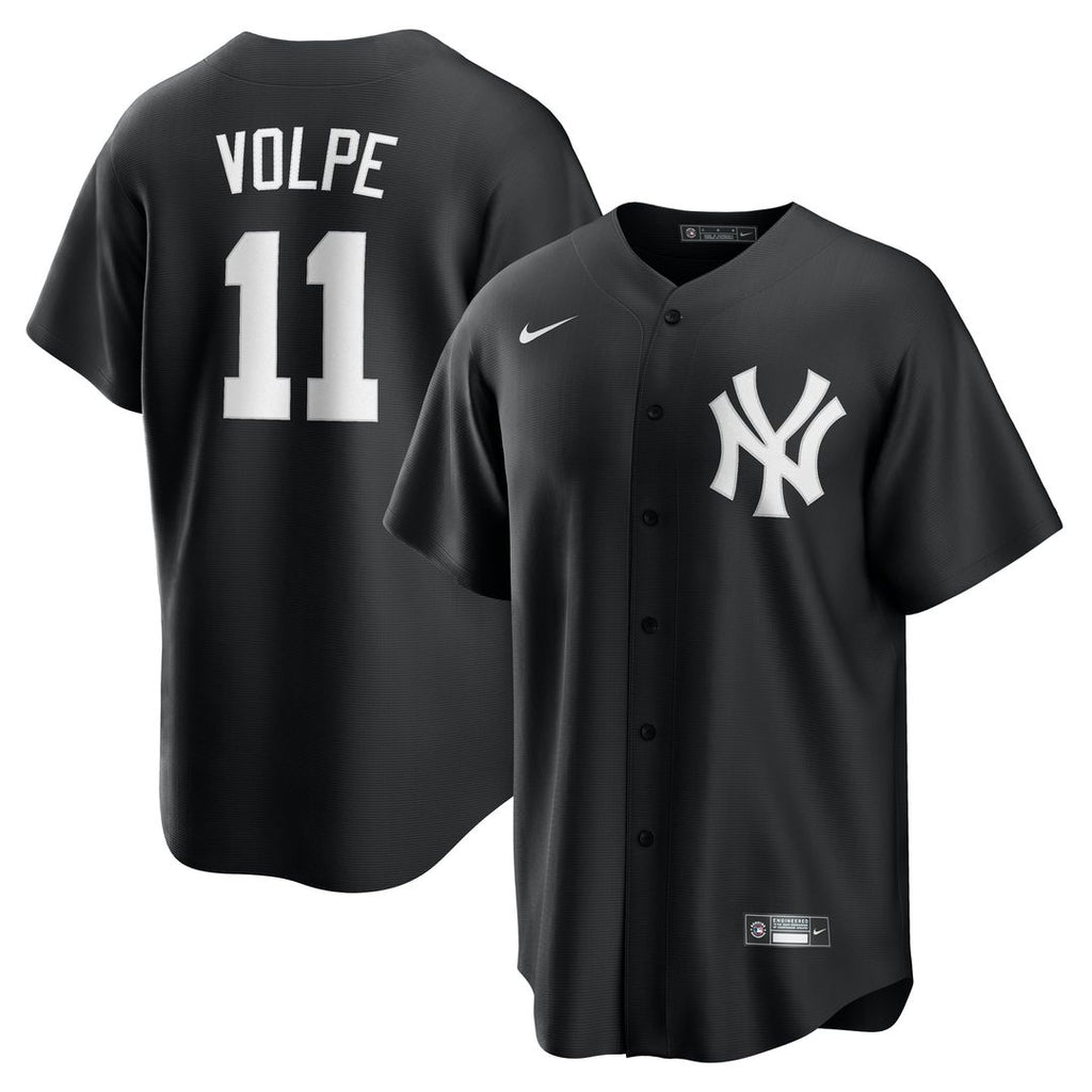 New York Yankees Anthony Volpe Nike Black Fashion Replica Player Jersey