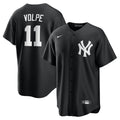 New York Yankees Anthony Volpe Nike Black Fashion Replica Player Jersey