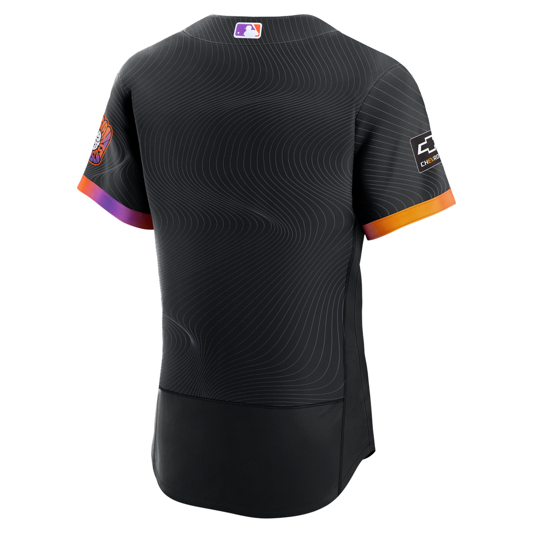 San Francisco Giants Nike Anthracite City Connect Authentic Sponsor Patch Jersey