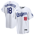Los Angeles Dodgers Yoshinobu Yamamoto Nike White Home Stadium Jersey