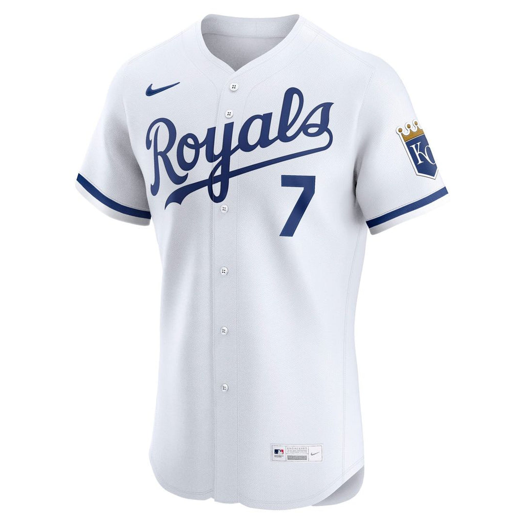 Kansas City Royals Bobby Witt Jr. Nike White Home Elite Player Jersey