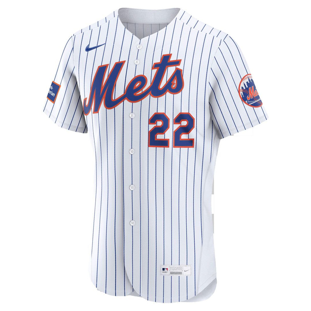 New York Mets Juan Soto Nike White Home Authentic Sponsor Patch Jersey