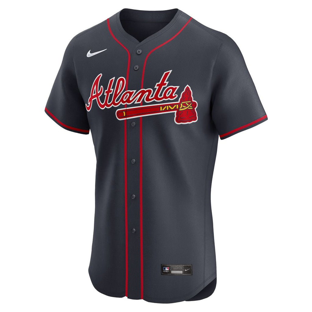 Atlanta Braves Ronald Acuña Jr. Nike Navy Alternate Elite Jersey