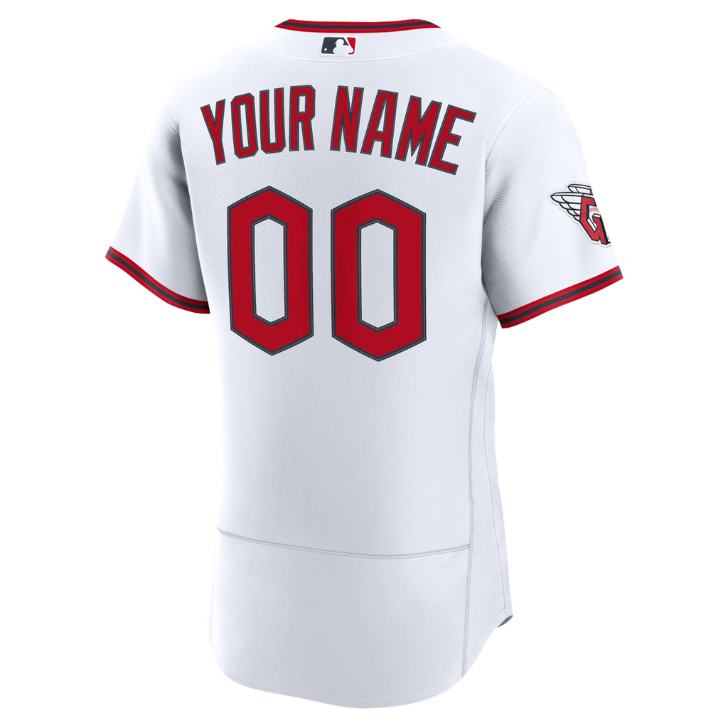 Cleveland Guardians Nike White Home Authentic Custom Jersey
