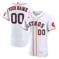 Houston Astros Nike White Home Authentic Custom Jersey