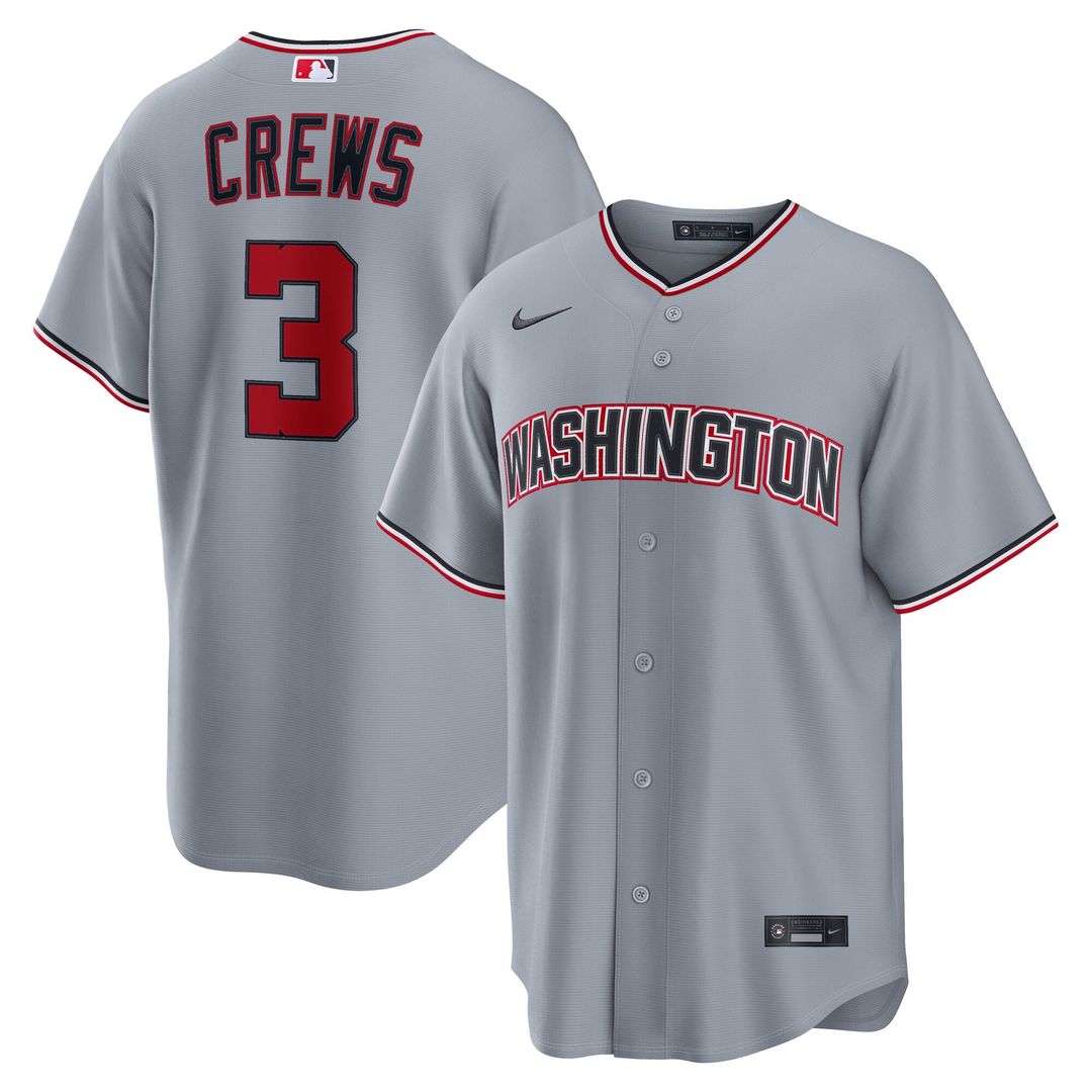 Washington Nationals Dylan Crews Nike Navy Alternate Replica Jersey