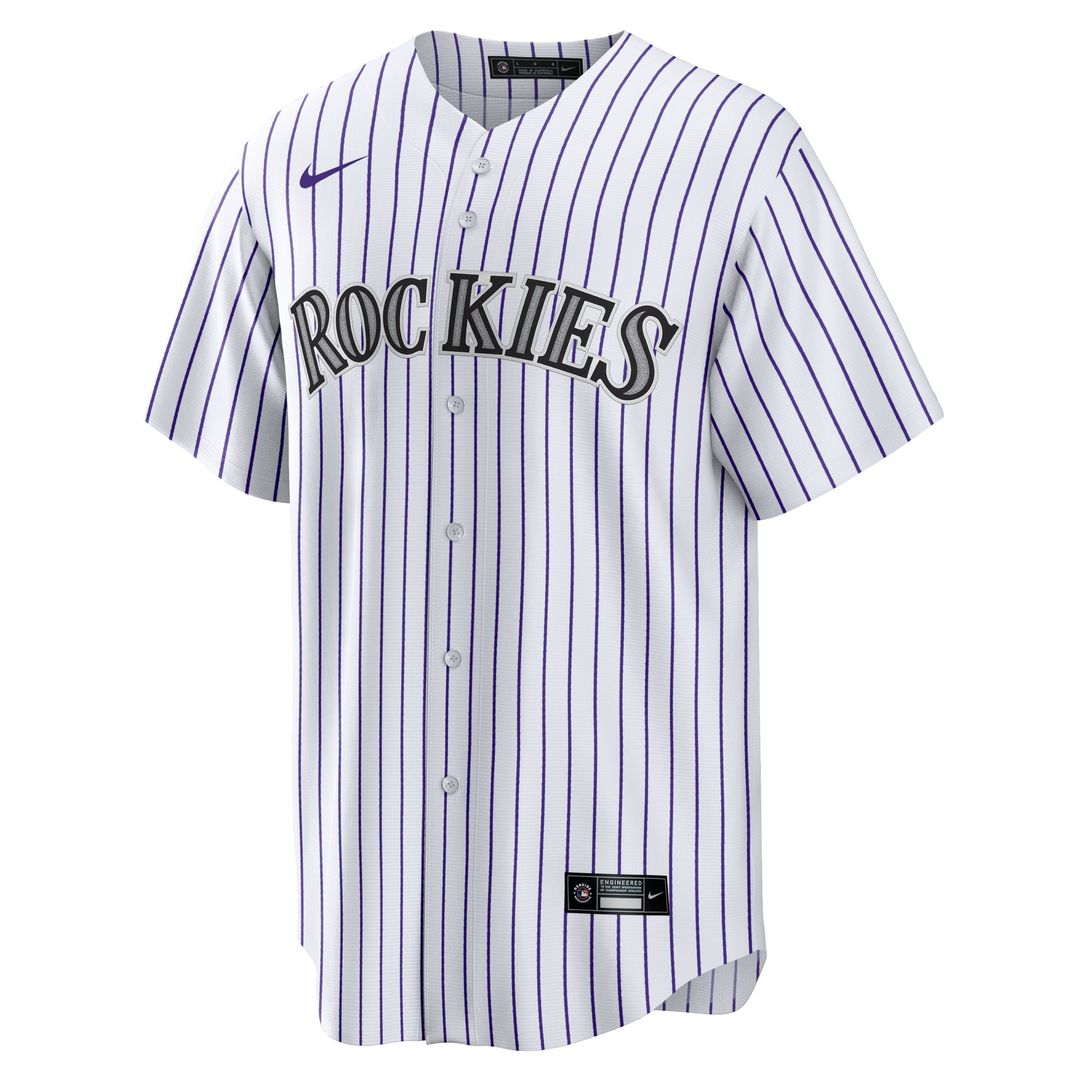 Colorado Rockies Mickey Moniak Nike White Home Replica Jersey