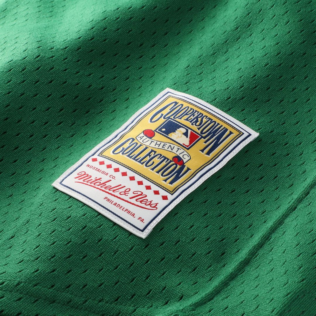 Boston Red Sox David Ortiz Mitchell & Ness Kelly Green Big & Tall Cooperstown Collection Mesh Batting Practice Jersey