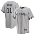 New York Yankees Anthony Volpe Nike Gray Road Replica Jersey