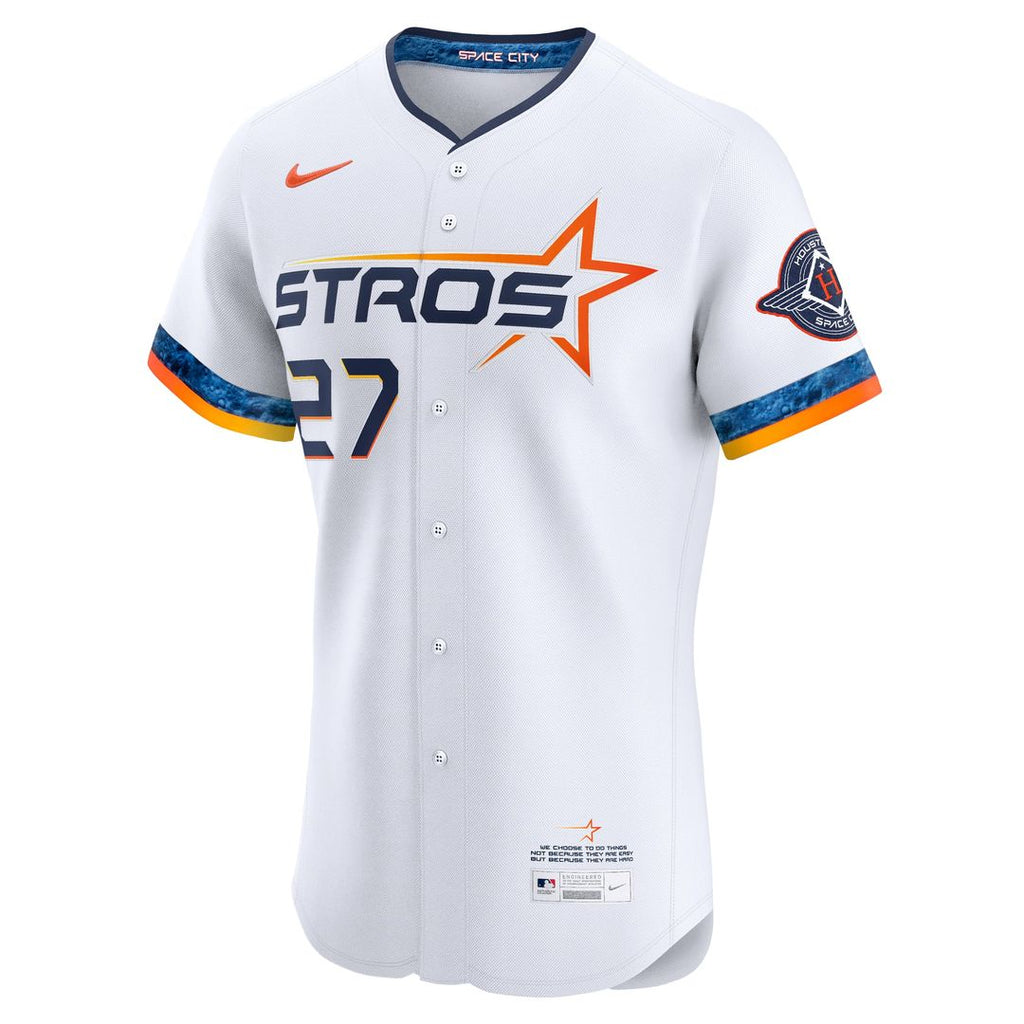 Houston Astros Jose Altuve Nike White 2025 City Connect Elite Player Jersey