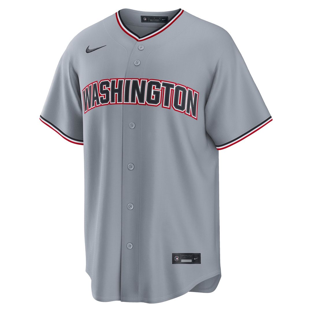Washington Nationals Dylan Crews Nike Gray Road Replica Jersey