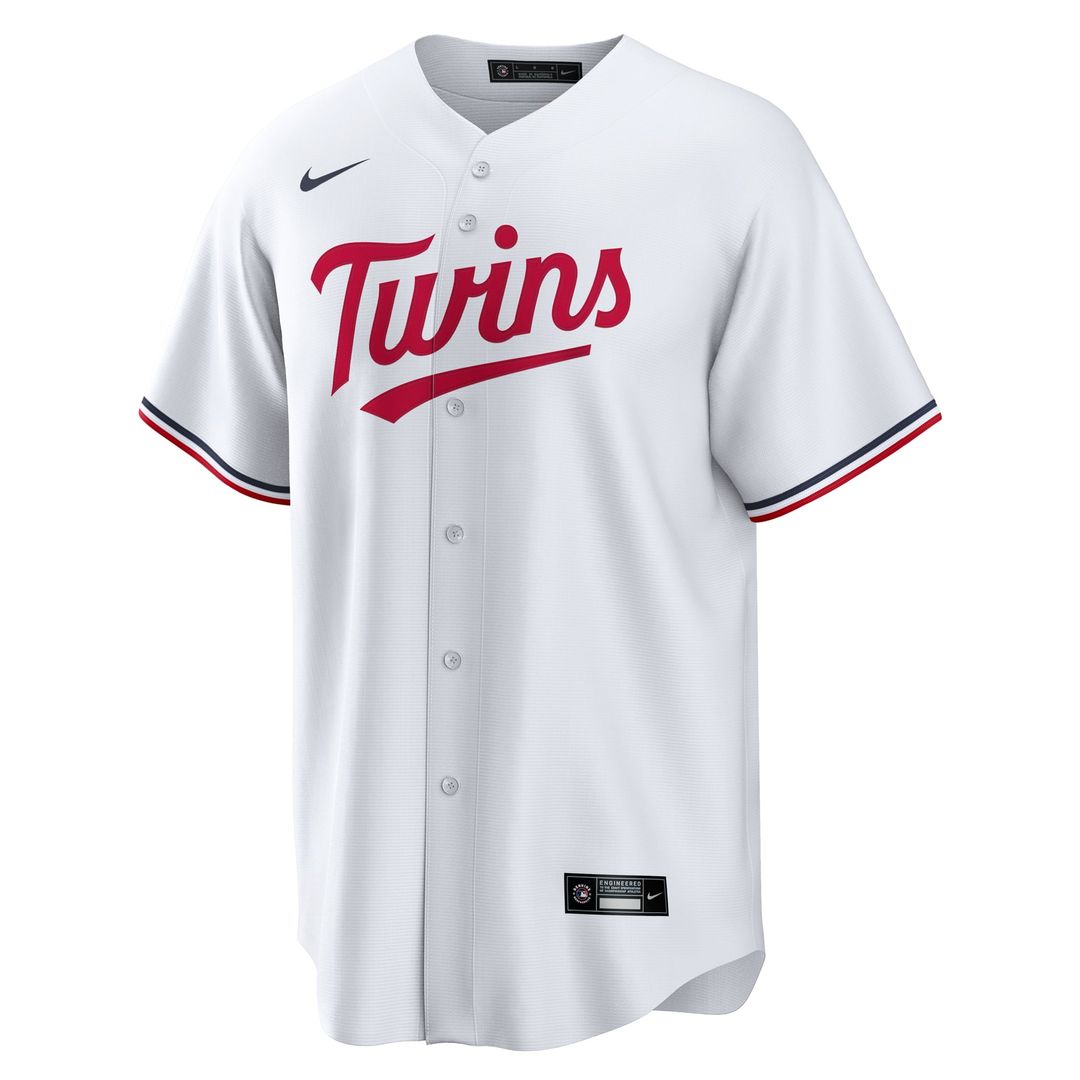 Minnesota Twins Nike White Home Replica Custom Jersey