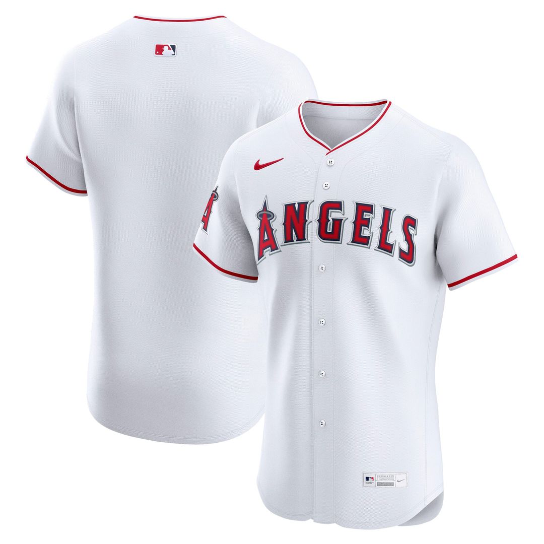 Los Angeles Angels Nike White Home Elite Jersey