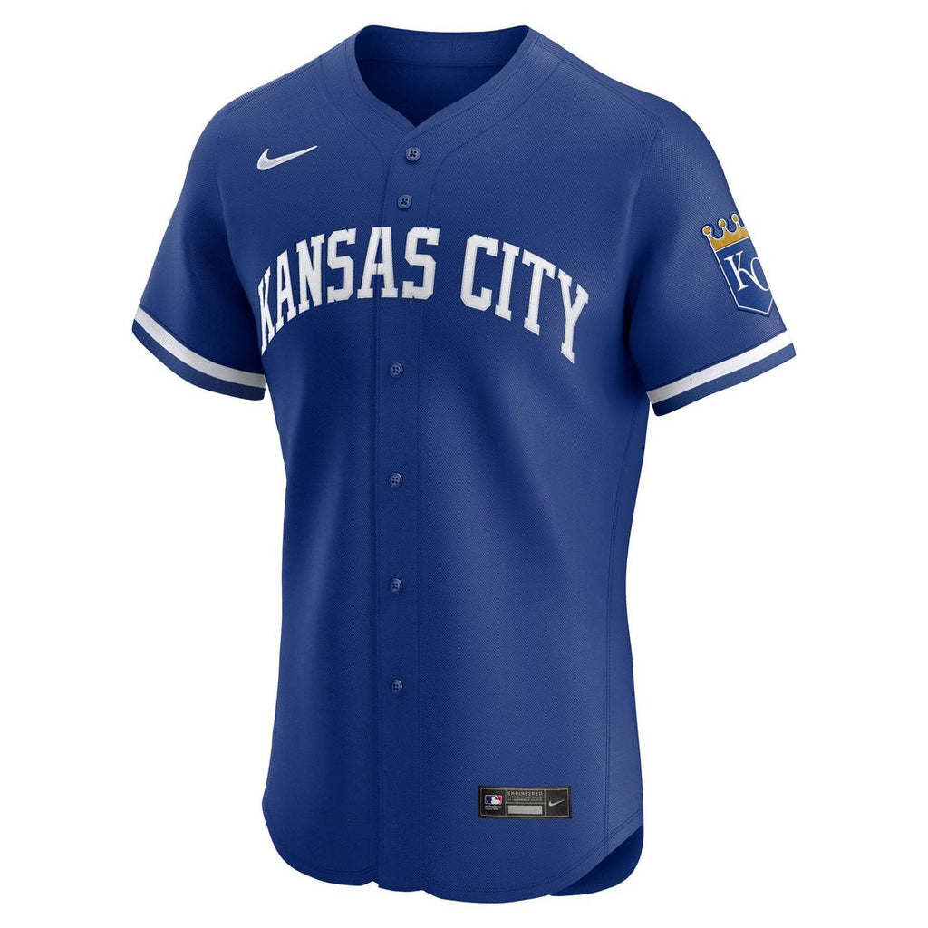 Kansas City Royals Nike White Home Elite Jersey