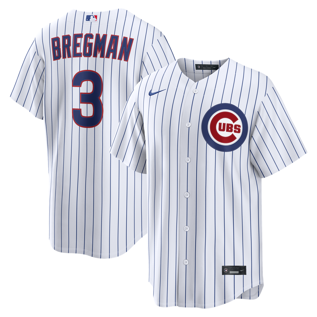 Chicago Cubs Alex Bregman Nike White Home Replica Jersey