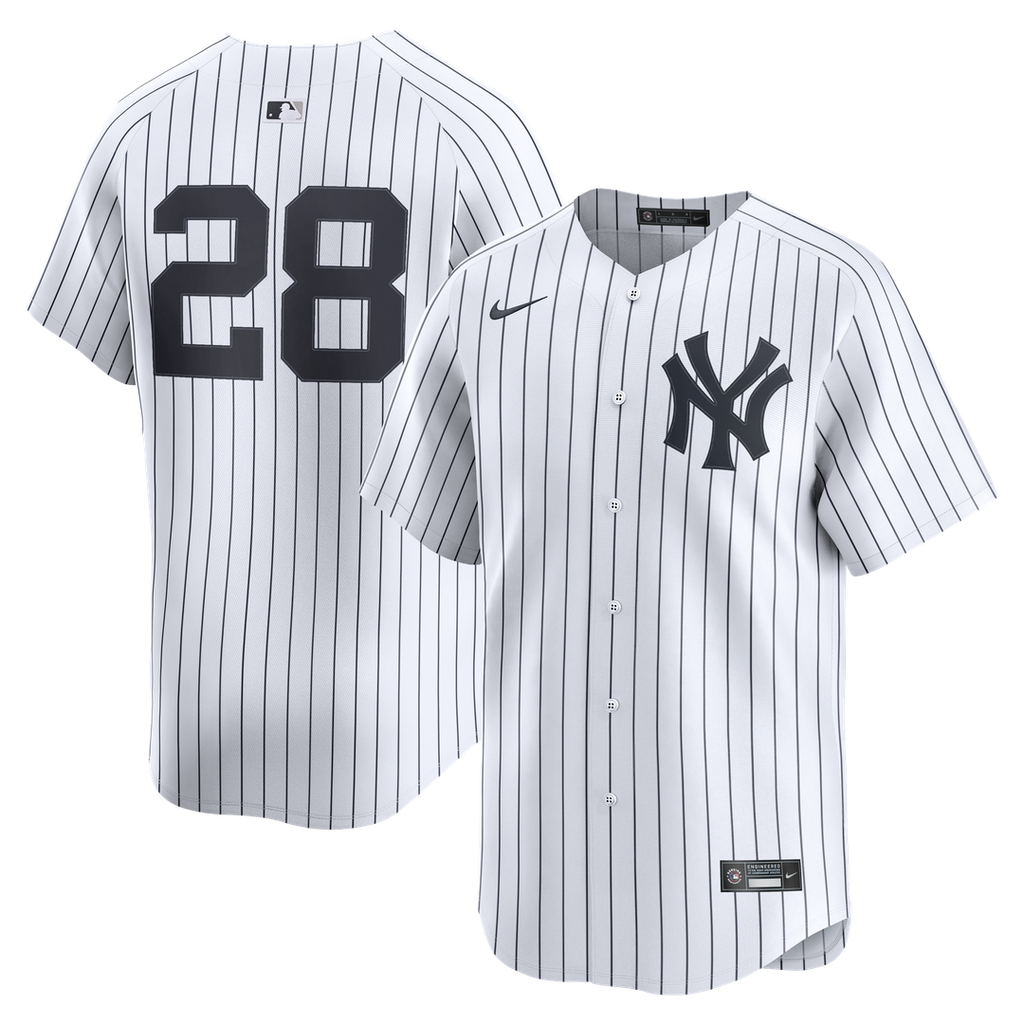New York Yankees Austin Wells Nike White Home Limited Player Jersey