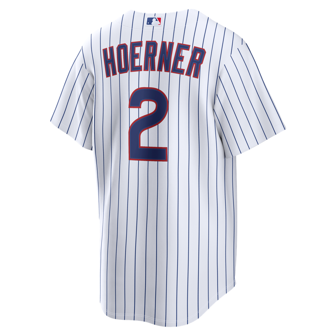 Chicago Cubs Nico Hoerner Nike White Home Replica Jersey