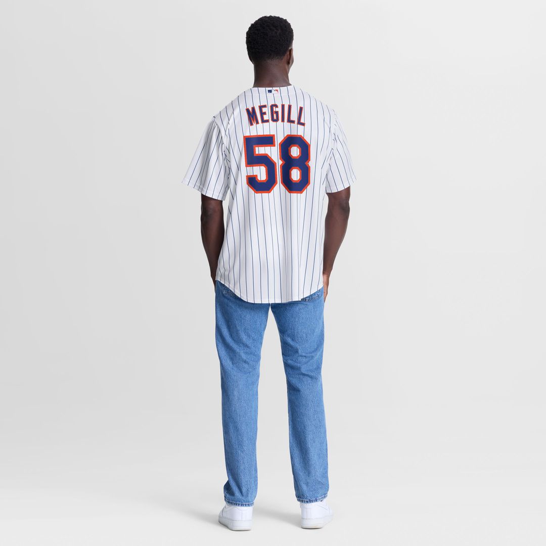 New York Mets Tylor Megill Nike White Home Replica Jersey
