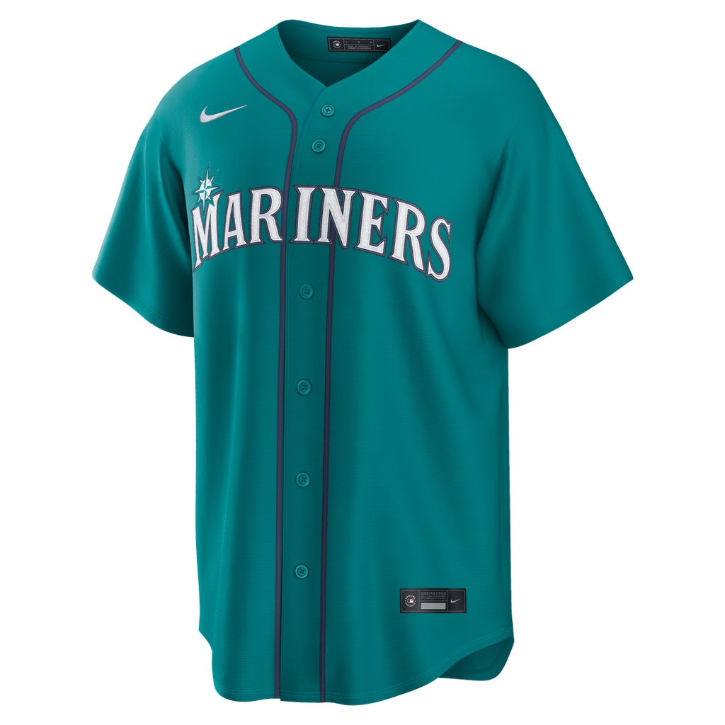 Seattle Mariners Cal Raleigh Nike Teal Alternate Replica Jersey