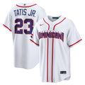 Dominican Republic Baseball Fernando Tatis Jr. Nike White 2026 World Baseball Classic Home Stadium Jersey