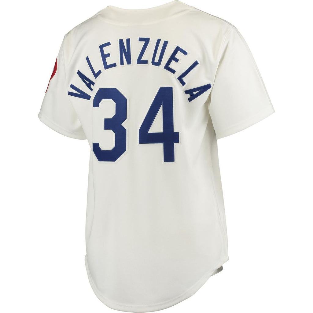 Los Angeles Dodgers Fernando Valenzuela Mitchell & Ness Gray Authentic Jersey