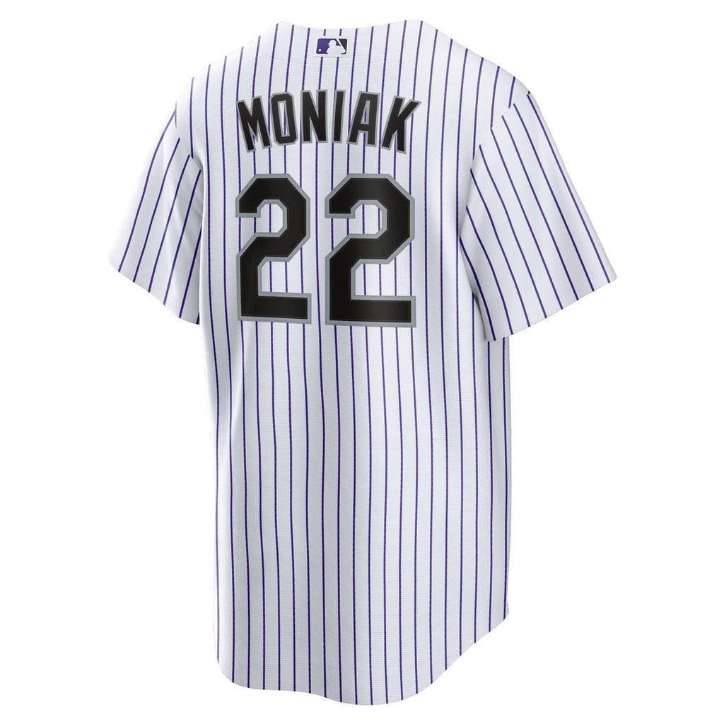 Colorado Rockies Mickey Moniak Nike White Home Replica Jersey
